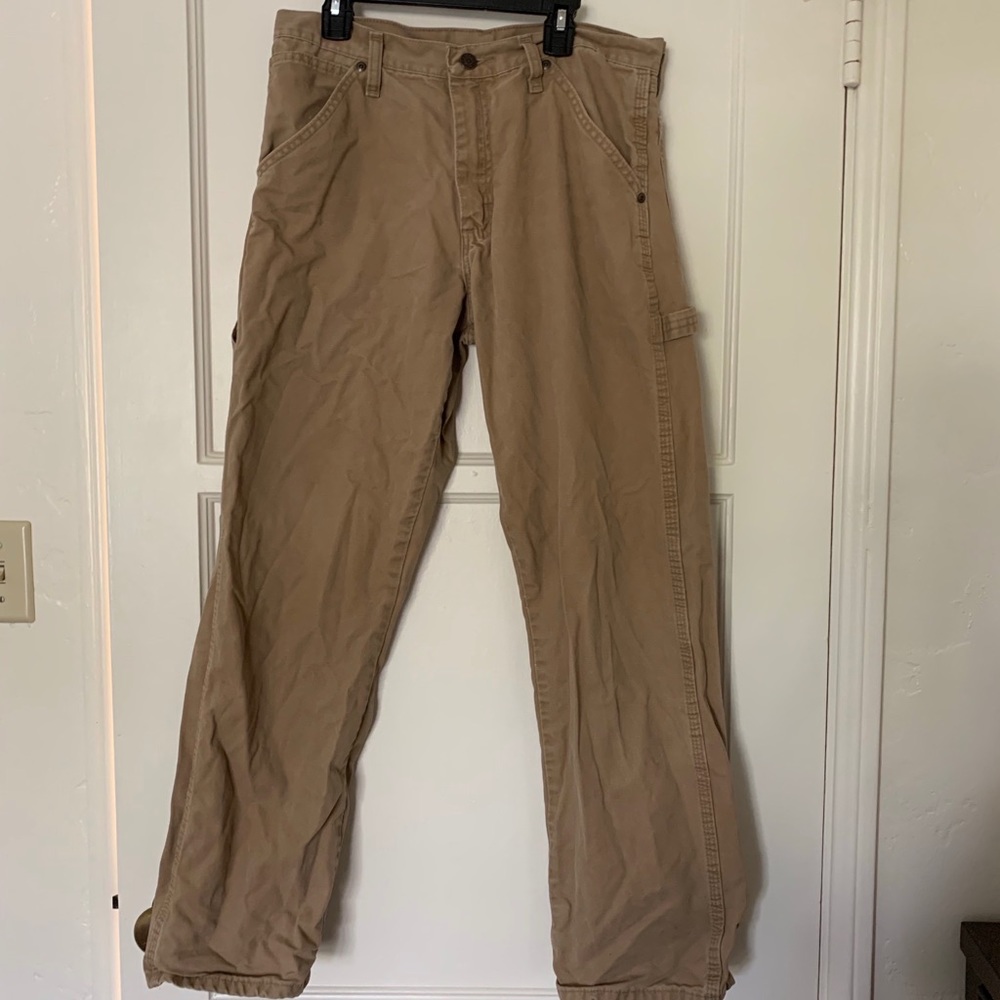 Khaki wranglers carpenter painter work pants